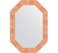 Зеркало в багетной раме EVOFORM соты медь 70 мм, 52x72 см BY 7093