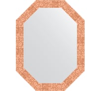 Зеркало в багетной раме EVOFORM соты медь 70 мм, 62x82 см BY 7095