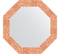 Зеркало в багетной раме EVOFORM соты медь 70 мм, 57x57 см BY 7306