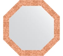 Зеркало в багетной раме EVOFORM соты медь 70 мм, 67x67 см BY 7307