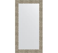 Зеркало в багетной раме EVOFORM соты титан 70 мм, 56x106 см BY 3084