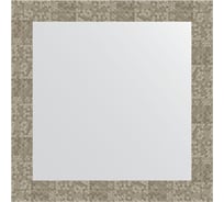 Зеркало в багетной раме EVOFORM соты титан 70 мм, 66x66 см BY 3148