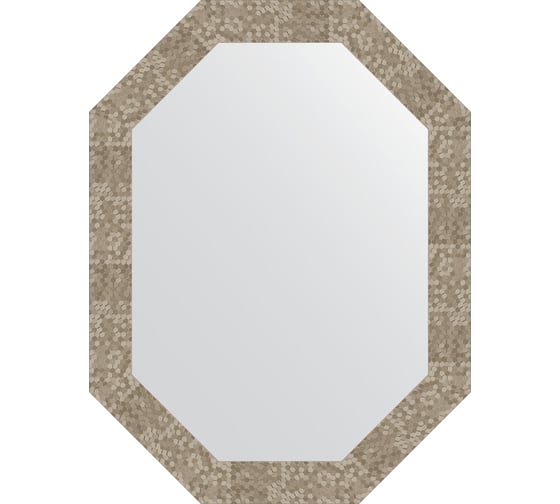 Зеркало в багетной раме EVOFORM соты титан 70 мм, 62x82 см BY 7103 1