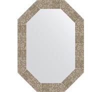 Зеркало в багетной раме EVOFORM соты титан 70 мм, 52x72 см BY 7101