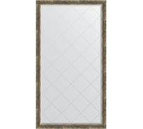 Напольное зеркало с гравировкой в багетной раме EVOFORM старое дерево, с плетением 70 мм, 108x198 см BY 6345