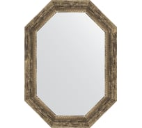 Зеркало в багетной раме EVOFORM старое дерево, с плетением 70 мм, 53x73 см BY 7121