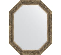 Зеркало в багетной раме EVOFORM старое дерево, с плетением 70 мм, 58x73 см BY 7122