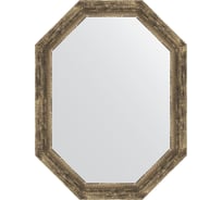 Зеркало в багетной раме EVOFORM старое дерево, с плетением 70 мм, 63x83 см BY 7123