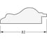 Зеркало в багетной раме EVOFORM старый гипс 82 мм, 75.2x75.2 см BY 3771 4
