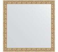 Зеркало в багетной раме EVOFORM сусальное золото 47 мм, 62x62 см BY 0778