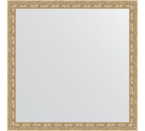Зеркало в багетной раме EVOFORM сусальное золото 47 мм, 72x72 см BY 1023