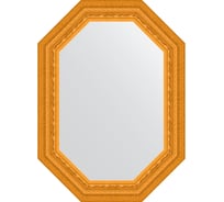 Зеркало в багетной раме EVOFORM сусальное золото 80 мм, 54x74 см BY 7133