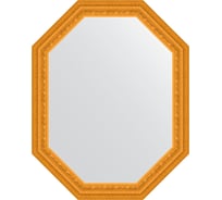 Зеркало в багетной раме EVOFORM сусальное золото 80 мм, 74x94 см BY 7136