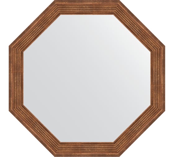 Зеркало в багетной раме EVOFORM сухой тростник 51 мм, 54x54 см BY 3961 1