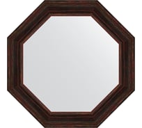 Зеркало в багетной раме EVOFORM темный прованс 99 мм, 79.2x79.2 см BY 3828