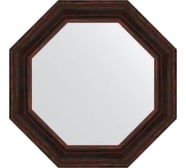 Зеркало в багетной раме EVOFORM темный прованс 99 мм, 74x74 см BY 7369