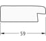 Зеркало в багетной раме EVOFORM травленое золото 59 мм, 64x114 см BY 0736 5