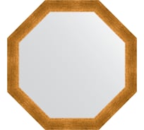 Зеркало в багетной раме EVOFORM травленое золото 59 мм, 65x65 см BY 3974