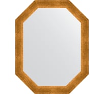 Зеркало в багетной раме EVOFORM травленое золото 59 мм, 55x70 см BY 7038