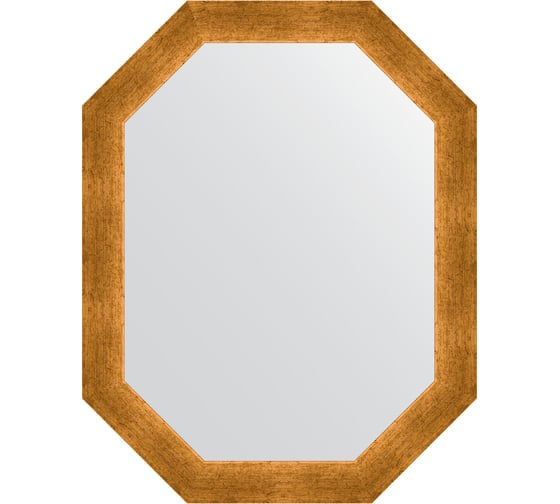 Зеркало в багетной раме EVOFORM травленое золото 59 мм, 55x70 см BY 7038 1