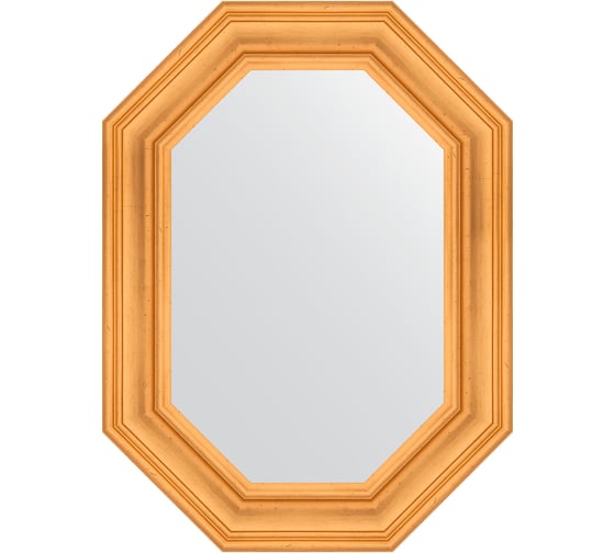 Зеркало в багетной раме EVOFORM травленое золото 99 мм, 59x79 см BY 7205 1