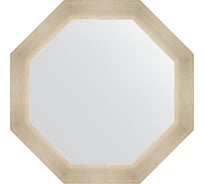 Зеркало в багетной раме EVOFORM травленое серебро 59 мм, 55x55 см BY 3975