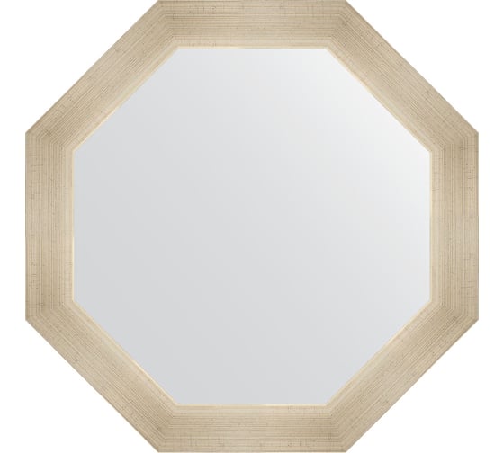 Зеркало в багетной раме EVOFORM травленое серебро 59 мм, 55x55 см BY 3975 1