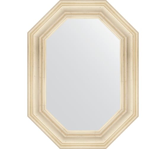 Зеркало в багетной раме EVOFORM травленое серебро 99 мм, 59x79 см BY 7209