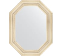 Зеркало в багетной раме EVOFORM травленое серебро 99 мм, 69x89 см BY 7211