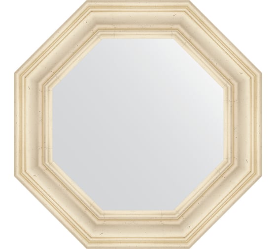 Зеркало в багетной раме EVOFORM травленое серебро 99 мм, 64x64 см BY 7364 1