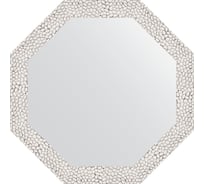 Зеркало в багетной раме EVOFORM чеканка белая 46 мм, 48.2x48.2 см BY 3676