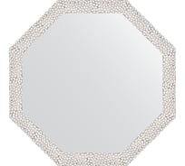 Зеркало в багетной раме EVOFORM чеканка белая 46 мм, 58.2x58.2 см BY 3677