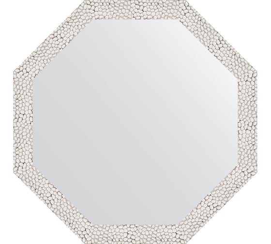 Зеркало в багетной раме EVOFORM чеканка белая 46 мм, 58.2x58.2 см BY 3677
