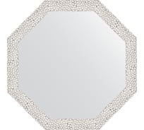 Зеркало в багетной раме EVOFORM чеканка белая 46 мм, 53x53 см BY 3955