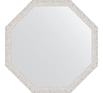 Зеркало в багетной раме EVOFORM чеканка белая 46 мм, 68.2x68.2 см BY 3678