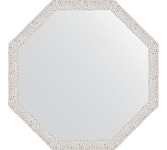 Зеркало в багетной раме EVOFORM чеканка белая 46 мм, 68.2x68.2 см BY 3678 1