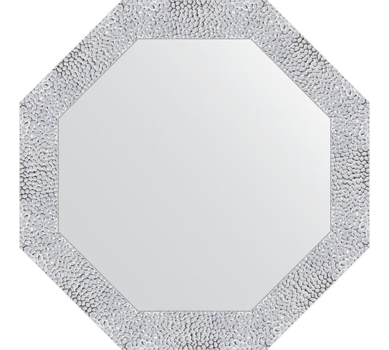 Зеркало в багетной раме EVOFORM чеканка белая 70 мм, 63x63 см BY 3869 1