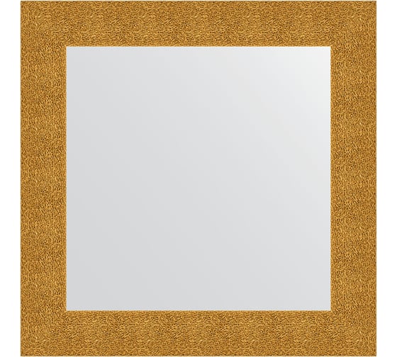 Зеркало в багетной раме EVOFORM чеканка золотая 90 мм, 70x70 см BY 3150 1