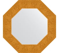 Зеркало в багетной раме EVOFORM чеканка золотая 90 мм, 56.6x56.6 см BY 3799