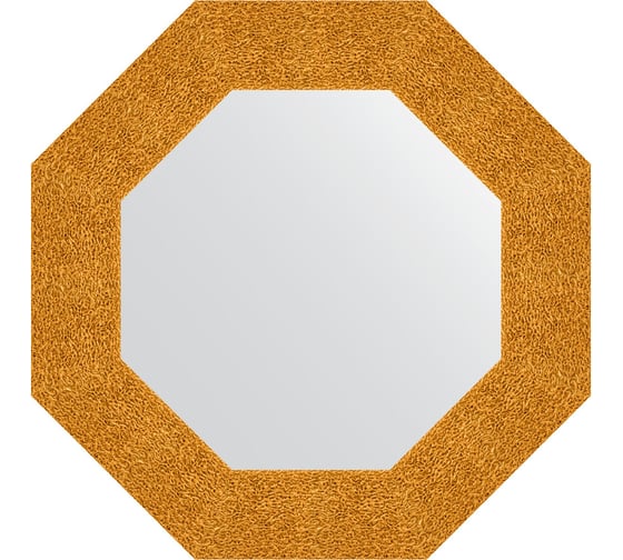 Зеркало в багетной раме EVOFORM чеканка золотая 90 мм, 56.6x56.6 см BY 3799