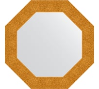 Зеркало в багетной раме EVOFORM чеканка золотая 90 мм, 66.6x66.6 см BY 3800