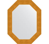 Зеркало в багетной раме EVOFORM чеканка золотая 90 мм, 66x86 см BY 7183