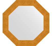 Зеркало в багетной раме EVOFORM чеканка золотая 90 мм, 71x71 см BY 7351