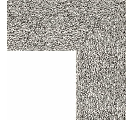 Зеркало в багетной раме EVOFORM чеканка серебряная 90 мм, 60x80 см BY 3055
