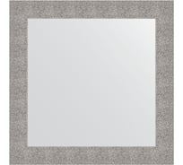 Зеркало в багетной раме EVOFORM чеканка серебряная 90 мм, 80x80 см BY 3247
