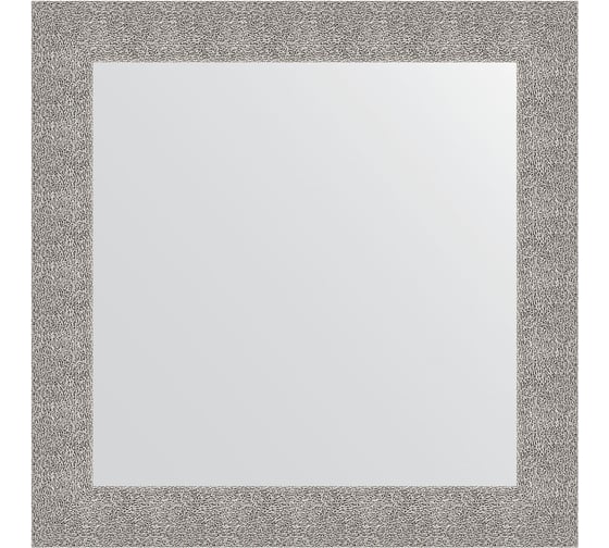 Зеркало в багетной раме EVOFORM чеканка серебряная 90 мм, 80x80 см BY 3247 1