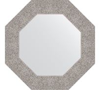 Зеркало в багетной раме EVOFORM чеканка серебряная 90 мм, 56.6x56.6 см BY 3802