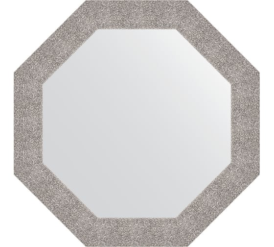 Зеркало в багетной раме EVOFORM чеканка серебряная 90 мм, 76.6x76.6 см BY 3804 1