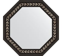 Зеркало в багетной раме EVOFORM черный ардеко 81 мм, 65x65 см BY 3767
