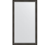 Напольное зеркало с фацетом в багетной раме EVOFORM черный ардеко 81 мм, 110x199 см BY 6148